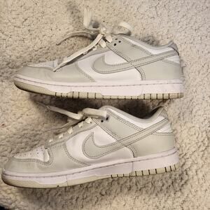 Nike Dunk Low sneakersWhite and Photon Dust colorway Women's sz 7.5